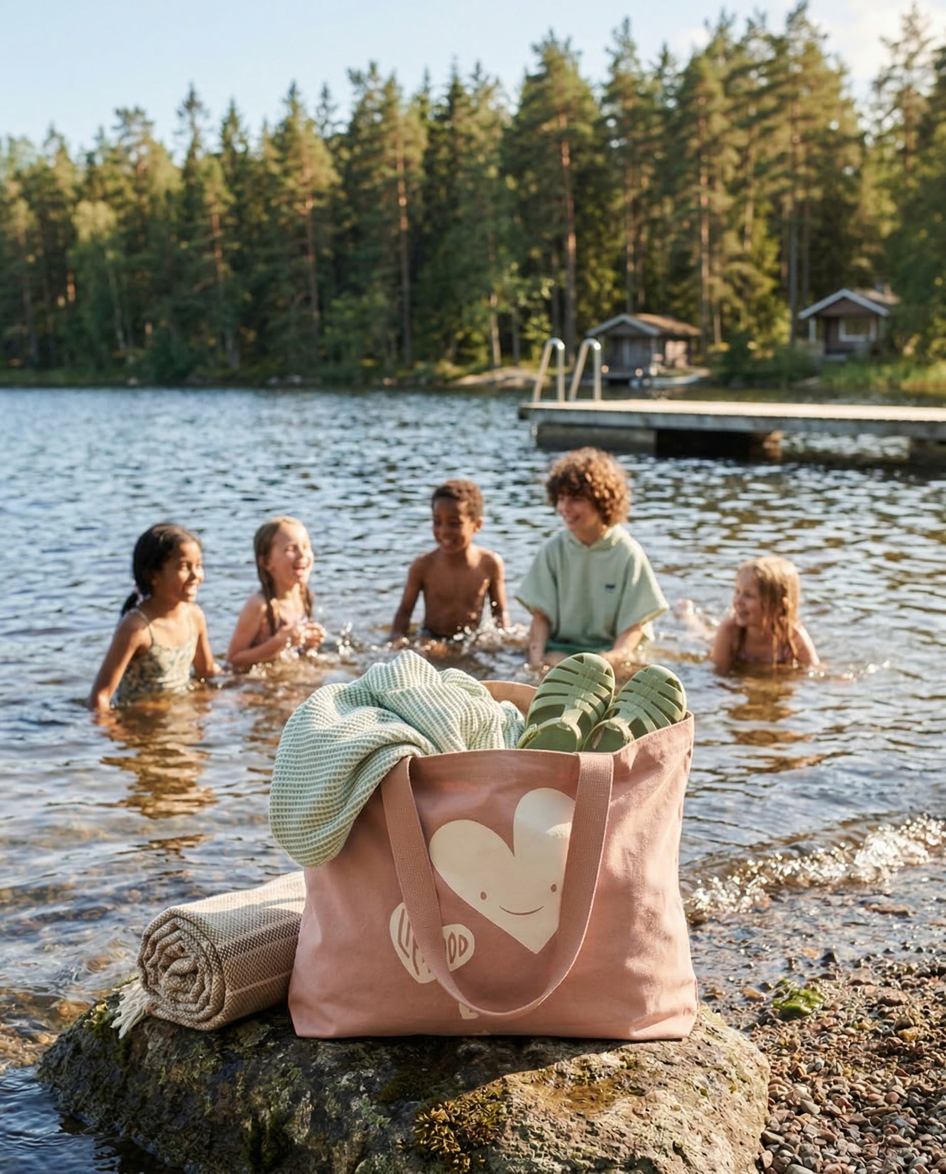 Große Tragetasche - Große Tragetasche - Cotton Ballon | Family Concept Store - hearts - 
